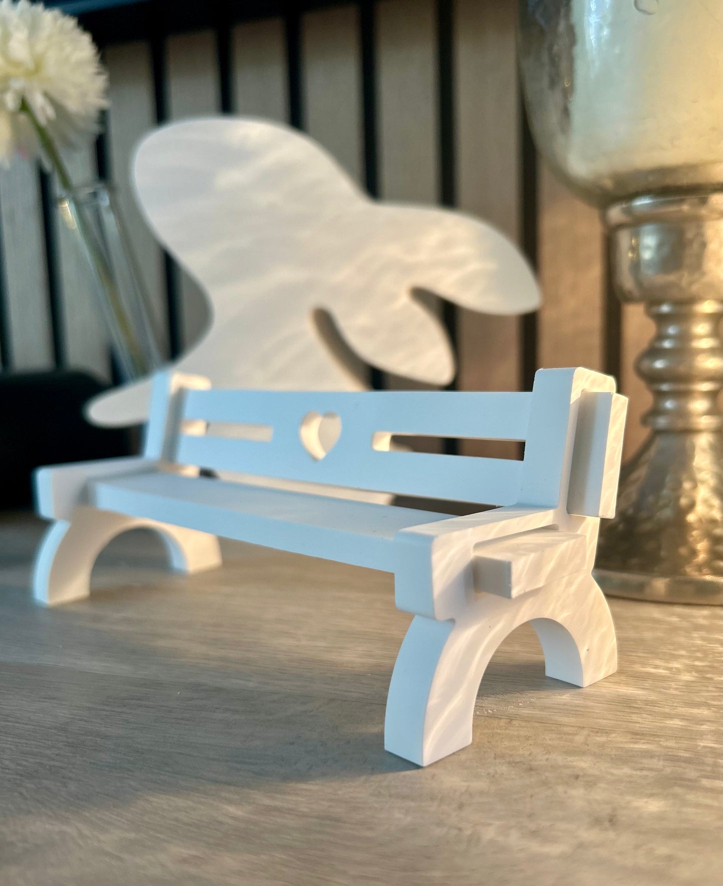 ‘Rest’ Ceramic Stone Bench Ornament