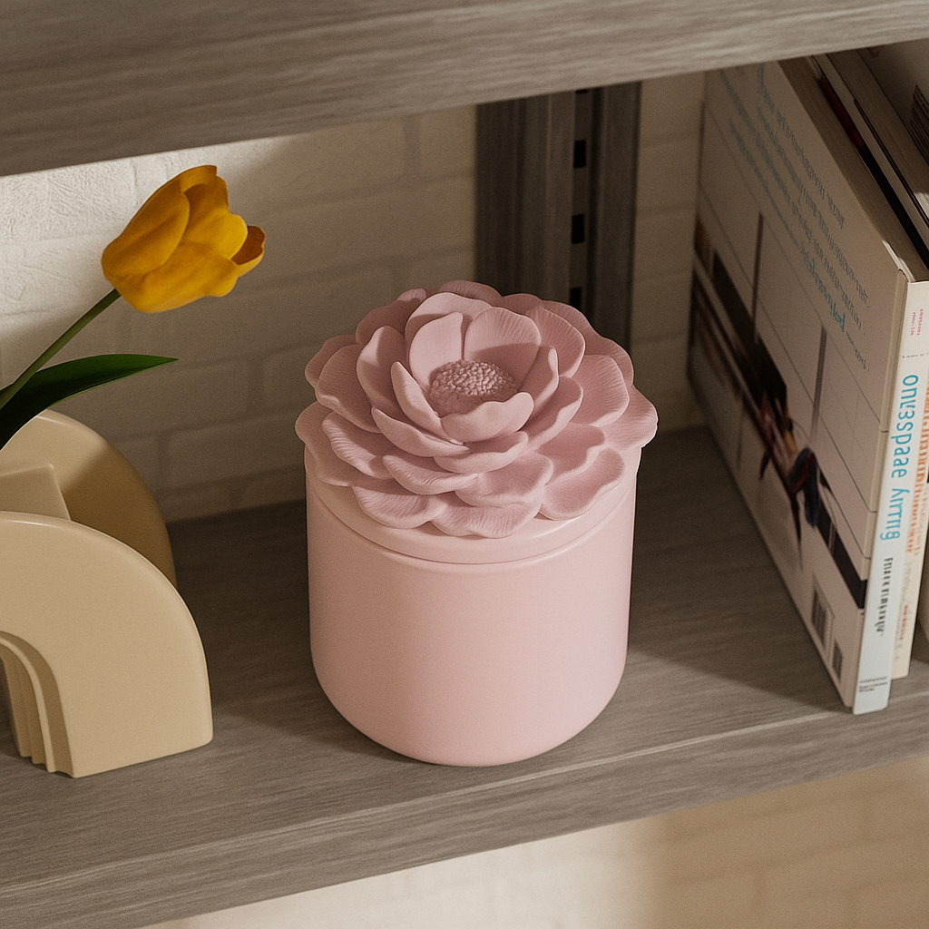 A Whisper of Camelia Tall Candle Jar