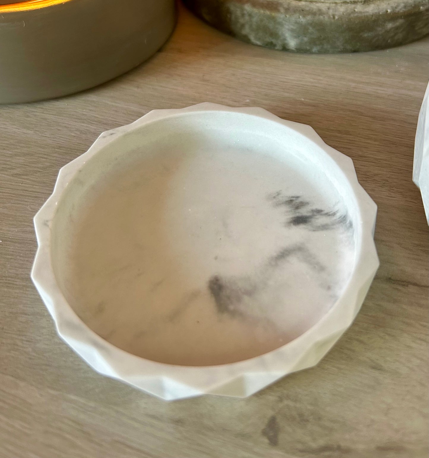 Geo Decorative Planter with Tray