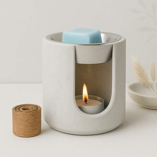 Handcrafted Ceramic Wax Melt Burner – Refillable | Minimalist Home Fragrance