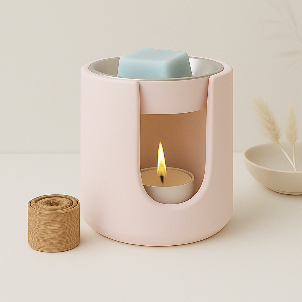 Handcrafted Ceramic Wax Melt Burner – Refillable | Minimalist Home Fragrance
