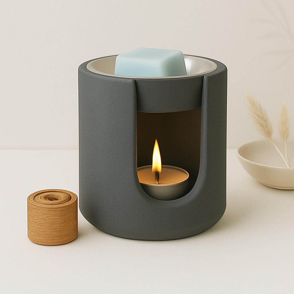 Handcrafted Ceramic Wax Melt Burner – Refillable | Minimalist Home Fragrance
