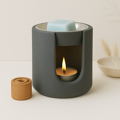 Handcrafted Ceramic Wax Melt Burner – Refillable | Minimalist Home Fragrance