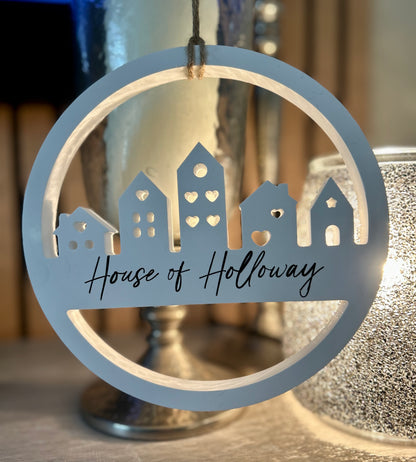 Customisable Home or Family Wall Hanging ‘Home is where the Heart is’