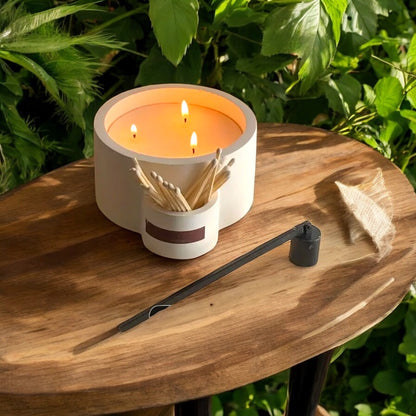 Large Citronella Candle with Match holder
