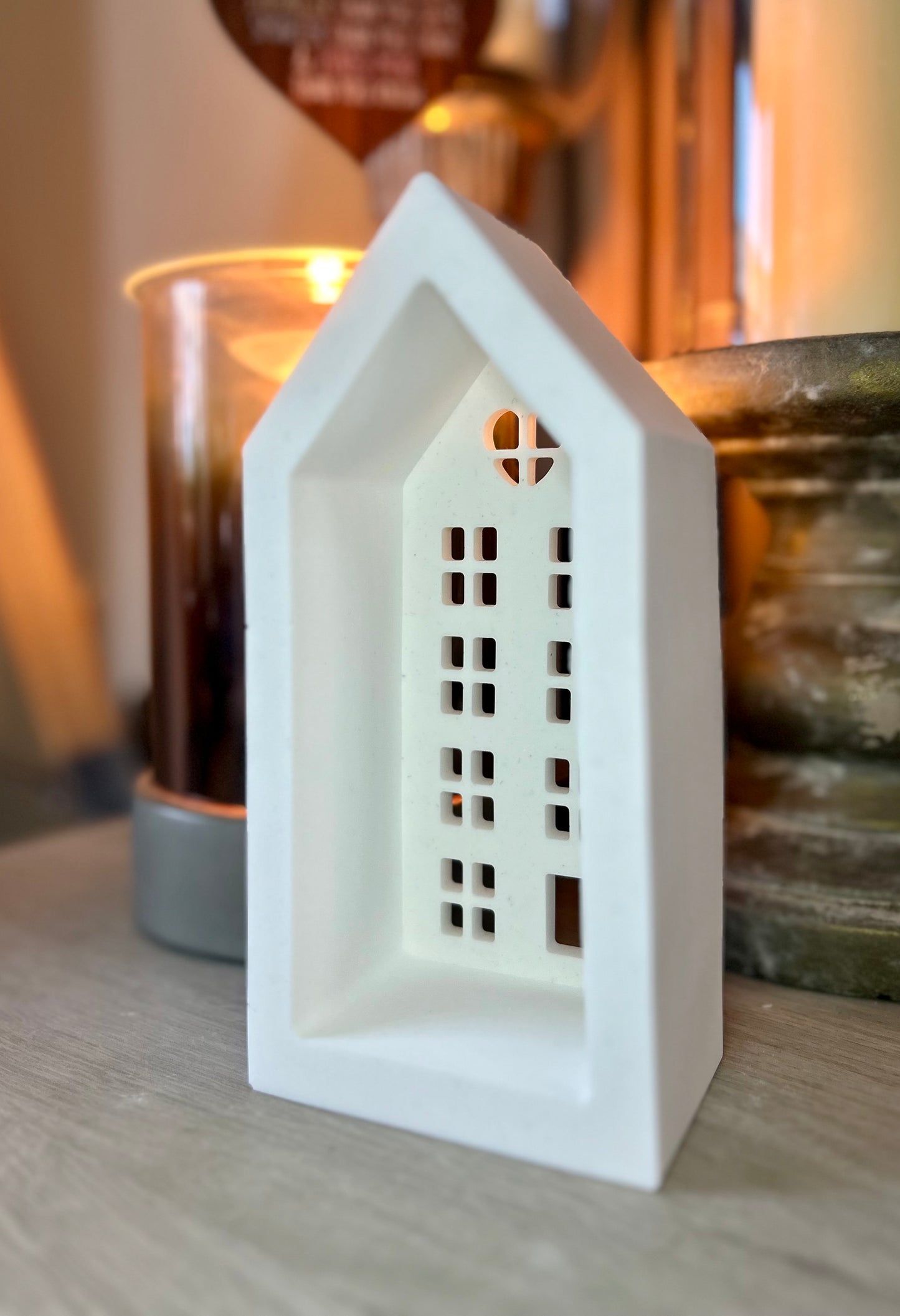Large House Candle tealight holder